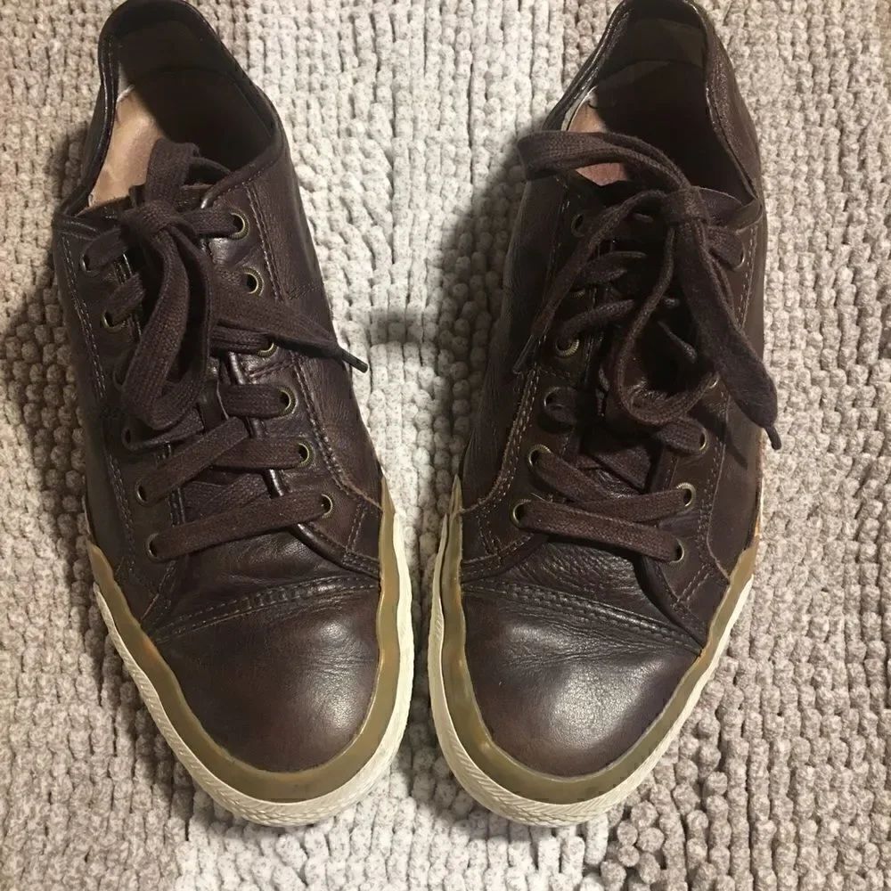 FRYE LEATHER SNEAKERS